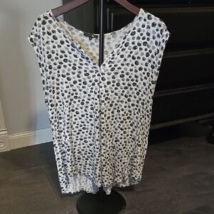 Chico's Black and White Polka Dot Blouse